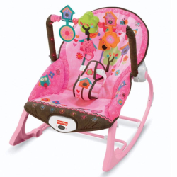 Cadeira Vibratória Baby Gear Rosa Fisher Price